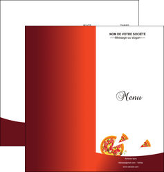 realiser depliant 2 volets  4 pages  pizzeria et restaurant italien pizza pizzeria service pizza MLGI20382