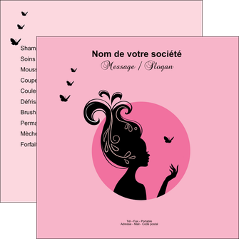 personnaliser modele de flyers cosmetique coiffure coiffeur coiffeuse MIDBE21156