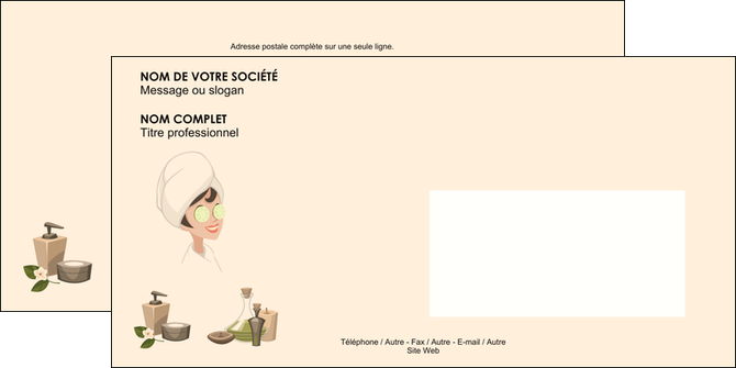 creer modele en ligne enveloppe centre esthetique  beaute soins esthetique MFLUOO21990