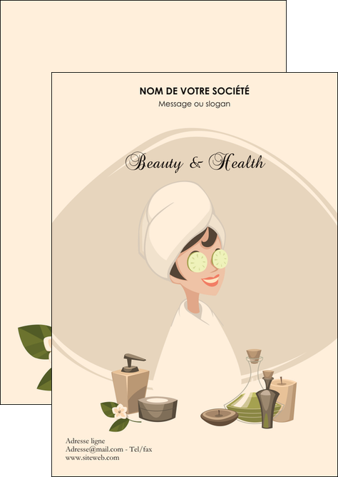personnaliser modele de flyers centre esthetique  beaute soins esthetique MFLUOO21994