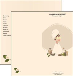 imprimerie depliant 2 volets  4 pages  centre esthetique  beaute soins esthetique MLGI22008