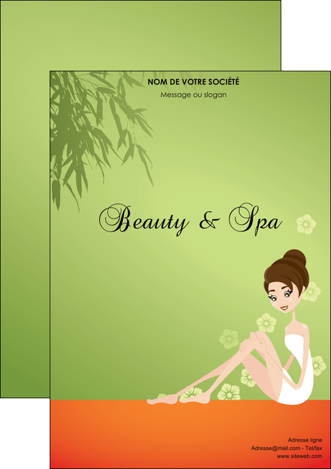 exemple flyers centre esthetique  beaute soins centre de beaute MFLUOO22054