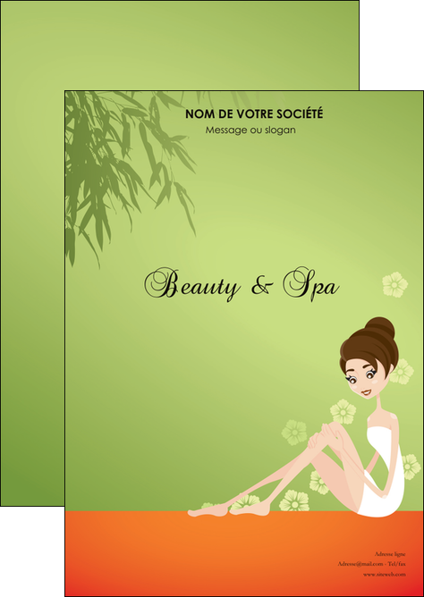 exemple flyers centre esthetique  beaute soins centre de beaute MFLUOO22066