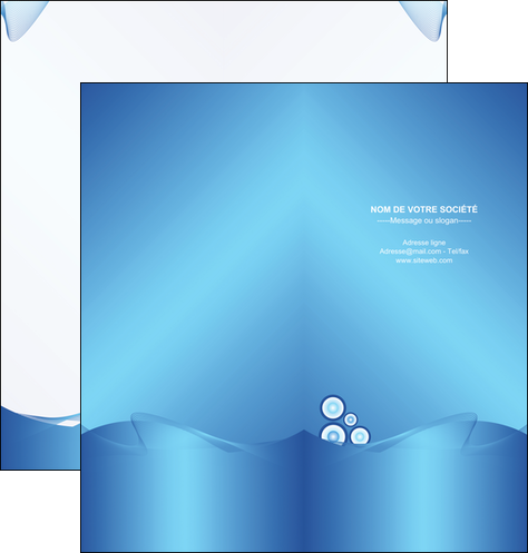 imprimer depliant 2 volets  4 pages  agence immobiliere abstrait design texture MFLUOO22106