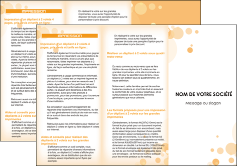faire depliant 3 volets  6 pages  abstrait design texture MIDBE22122