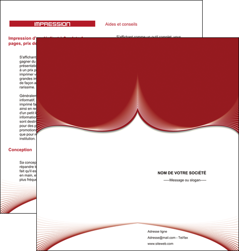realiser depliant 2 volets  4 pages  agence immobiliere design abstrait texture MID22268