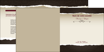 faire modele a imprimer depliant 2 volets  4 pages  texture contexture structure MIF22784
