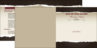 realiser depliant 2 volets  4 pages  texture contexture structure MIF22786