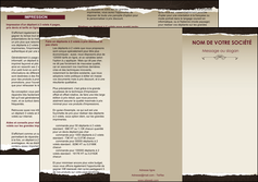 impression depliant 3 volets  6 pages  texture contexture structure MIF22790