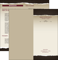 imprimerie depliant 2 volets  4 pages  texture contexture structure MIF22800
