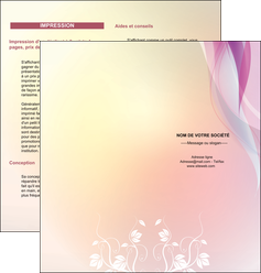 exemple depliant 2 volets  4 pages  fleuriste et jardinage fleurs fleuriste jardin MIS22822