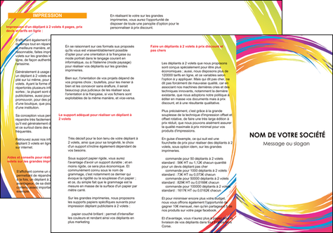 faire depliant 3 volets  6 pages  abstrait design texture MFLUOO22836
