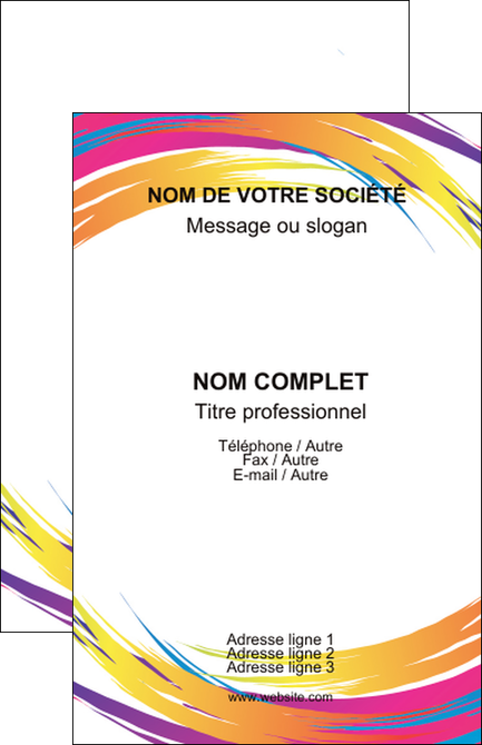 imprimer carte de visite abstrait design texture MFLUOO22856