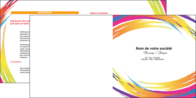 creation graphique en ligne depliant 2 volets  4 pages  abstrait design texture MFLUOO22858