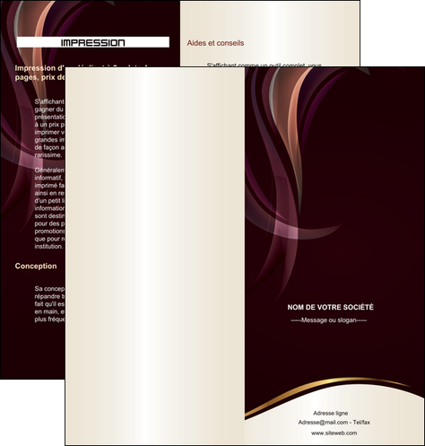 modele depliant 2 volets  4 pages  texture contexture abstrait MLGI23126