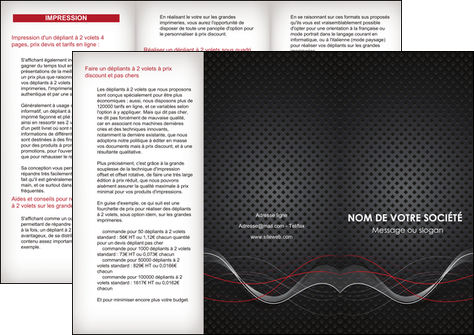 cree depliant 3 volets  6 pages  contexture abstrait acier MFLUOO23138
