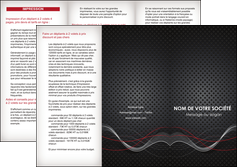 cree depliant 3 volets  6 pages  contexture abstrait acier MFLUOO23138