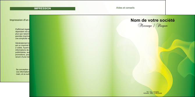 modele depliant 2 volets  4 pages  texture contexture structure MIDLU23206