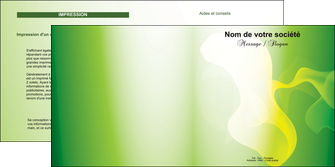 modele depliant 2 volets  4 pages  texture contexture structure MIDLU23206