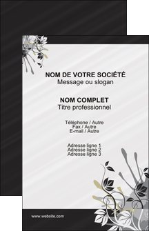 realiser carte de visite fleuriste et jardinage fleurs fleuriste jardin MIF23432