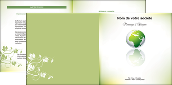 realiser depliant 2 volets  4 pages  paysage nature nature verte ecologie MIF23534