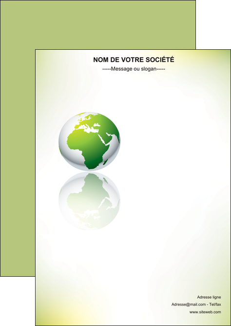 faire flyers paysage nature nature verte ecologie MIF23536