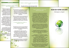 faire depliant 3 volets  6 pages  paysage nature nature verte ecologie MIF23538