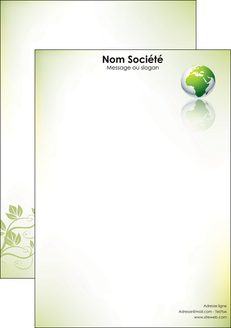 modele en ligne tete de lettre paysage nature nature verte ecologie MIF23544