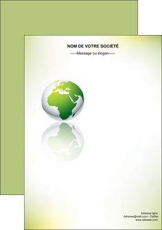creation graphique en ligne flyers paysage nature nature verte ecologie MIF23550