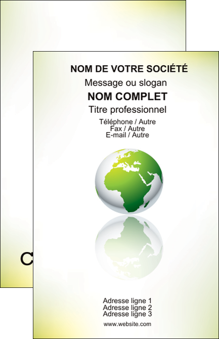 exemple carte de visite paysage nature nature verte ecologie MIF23556