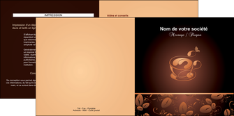 personnaliser maquette depliant 2 volets  4 pages  bar et cafe et pub cafe cafe noir cafe delices MLGI23584