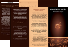 modele depliant 3 volets  6 pages  bar et cafe et pub cafe cafe noir cafe delices MLGI23588