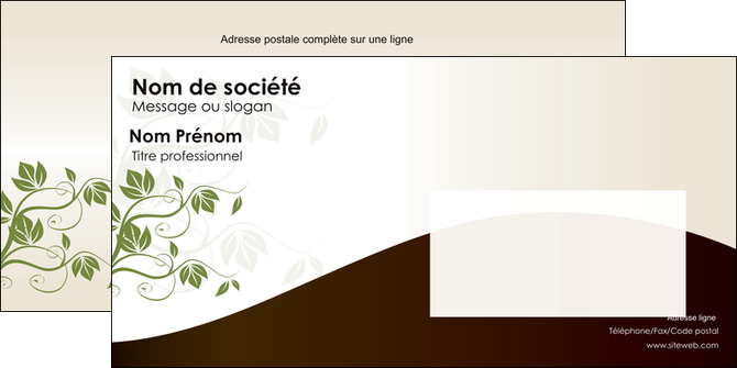 imprimerie enveloppe fleuriste et jardinage feuilles feuilles vertes nature MFLUOO23618