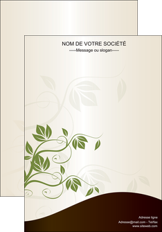 modele affiche fleuriste et jardinage feuilles feuilles vertes nature MIDLU23622