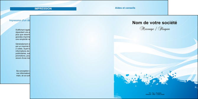 modele depliant 2 volets  4 pages  texture contexture structure MLIG23658