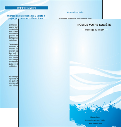 imprimer depliant 2 volets  4 pages  texture contexture structure MLIG23674