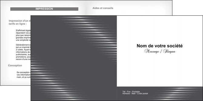 faire depliant 2 volets  4 pages  texture contexture structure MFLUOO23990
