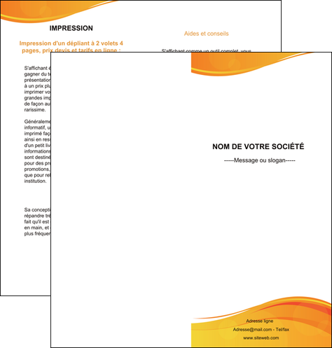faire depliant 2 volets  4 pages  texture contexture structure MIDBE24414
