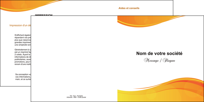 creer modele en ligne depliant 2 volets  4 pages  texture contexture structure MIDBE24430