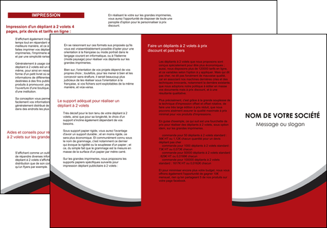 cree depliant 3 volets  6 pages  structure contexture design simple MFLUOO24564