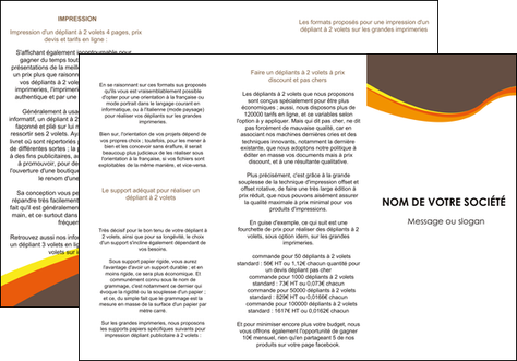 personnaliser modele de depliant 3 volets  6 pages  structure contexture design simple MIDBE24614