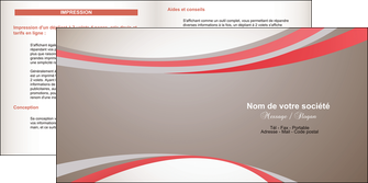 creer modele en ligne depliant 2 volets  4 pages  structure contexture design simple MLGI24834