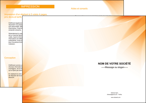 realiser depliant 2 volets  4 pages  structure contexture design simple MLIP24848