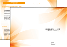 realiser depliant 2 volets  4 pages  structure contexture design simple MLIP24848