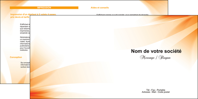 maquette en ligne a personnaliser depliant 2 volets  4 pages  structure contexture design simple MLIP24864