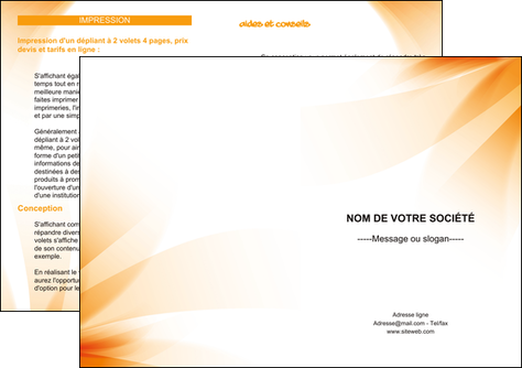 exemple depliant 2 volets  4 pages  structure contexture design simple MLIP24878