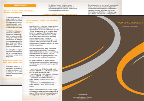 realiser depliant 3 volets  6 pages  texture contexture structure MIDLU24926