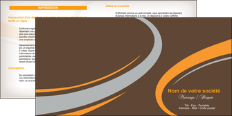 exemple depliant 2 volets  4 pages  texture contexture structure MIDLU24928