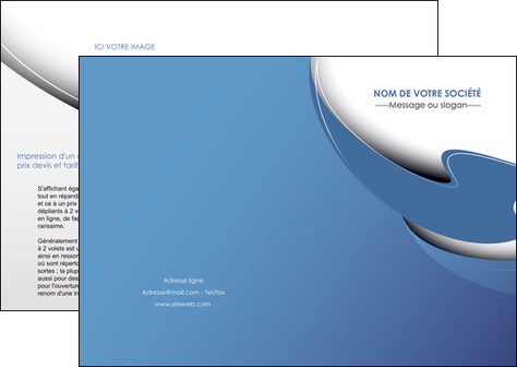 creer modele en ligne depliant 2 volets  4 pages  ure en  bleu pastel courbes fluides MIDBE25282
