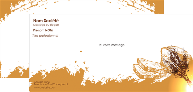 realiser carte de correspondance boulangerie boulangerie boulange boulanger MLIG25326